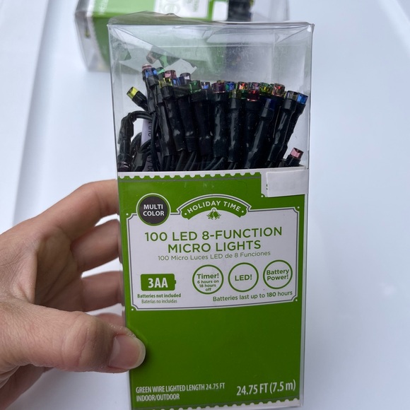 8 function 100 LED Micro String Lights w timer - Picture 4 of 8